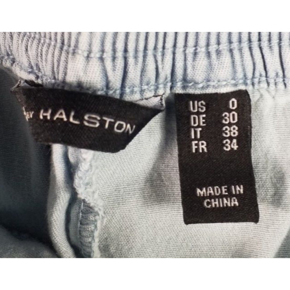 H by Halston Women’s Light Blue Joggers Pull On Pants Pockets Size 0 - Picture 5 of 7